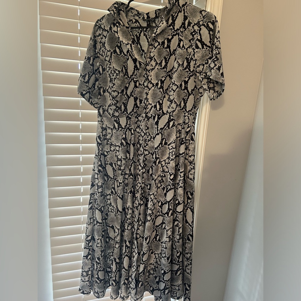 Lulus Snakeskin Print Dress XL